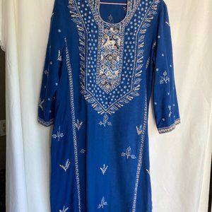 Women's Kurta Brilliant Blue by Ritu Kumar M